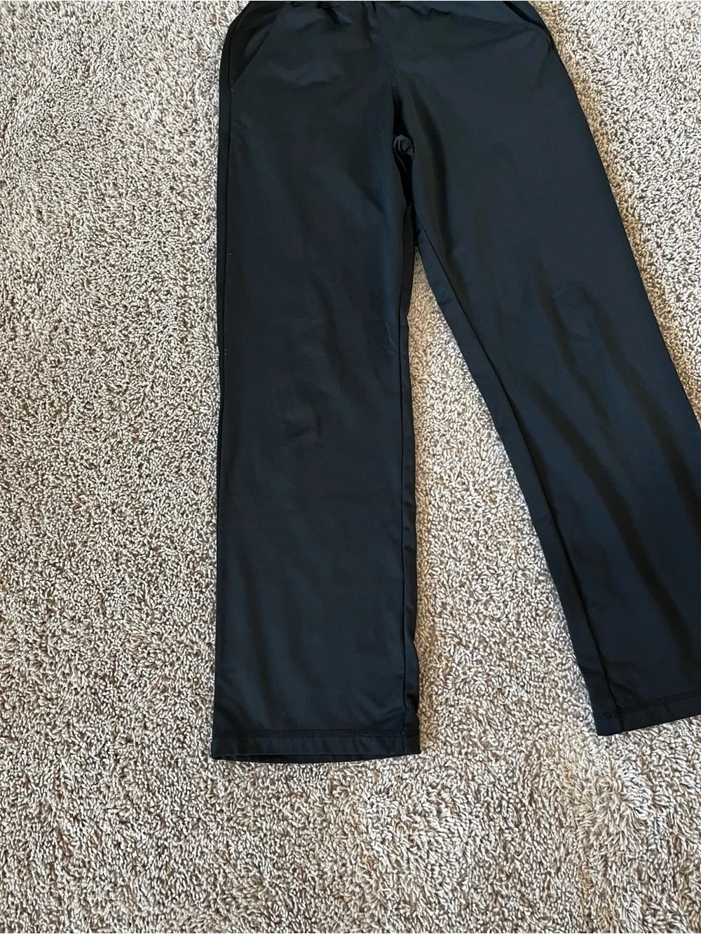 Varsity Black Track Jogger Pants for Women
